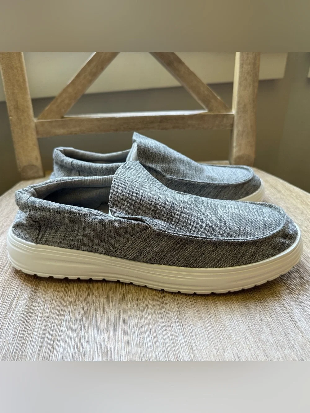 Betrue Lightweight Mens Boat Shoes Slip On Loafers Canvas Shoes sz 42 (US 9)
